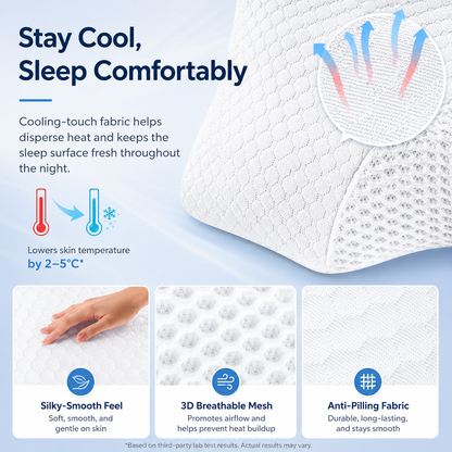 Cervical Alignment Contour Memory Foam Pillow for Neck, Shoulder & Spine Support